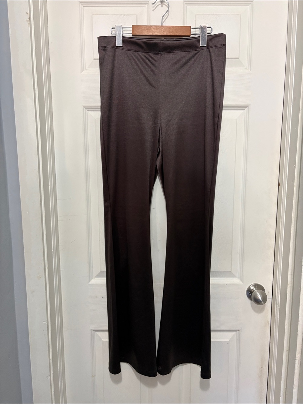 NWOT Divided Brown Stretch Flare Pants